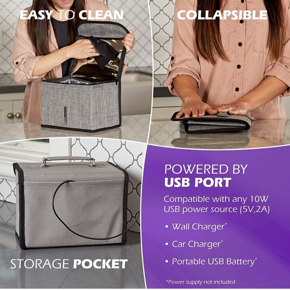 UV Light Sanitizer Box Mobile Ultraviolet Disinfection Bag Kills 99.9% of Germs - Picture 6 of 8